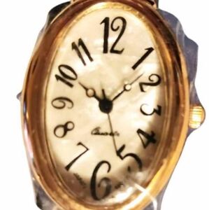 Avon Black Cuff Oval Face Watch